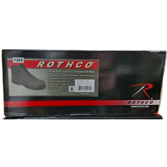 Black Forced Entry Boots Leather Tactical Public Safety Comfort Low Work Boot 6\